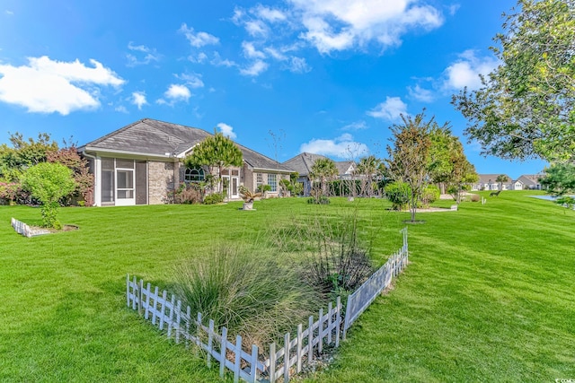 178 Kessinger Dr, Surfside Beach, SC 29575 - view of yard featuring a sunroom