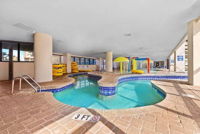 7100 N Ocean Blvd Unit 801, Myrtle Beach, SC 29572 - view of indoor pool