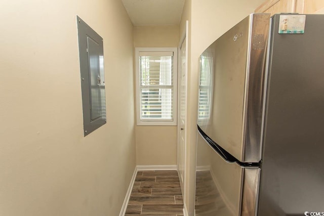 201 Landing Rd Unit D, North Myrtle Beach, SC 29582 - interior space with baseboards, wood finished floors, and electric panel