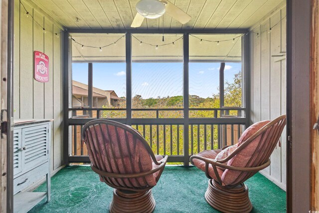 9501 Shore Dr Unit B-316, Myrtle Beach, SC 29572 - sunroom / solarium with ceiling fan