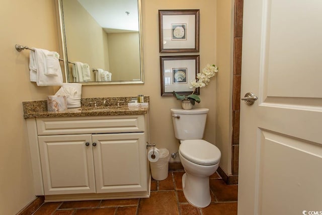 100 N Beach Blvd Unit 1801, North Myrtle Beach, SC 29582 - bathroom featuring vanity, baseboards, and toilet