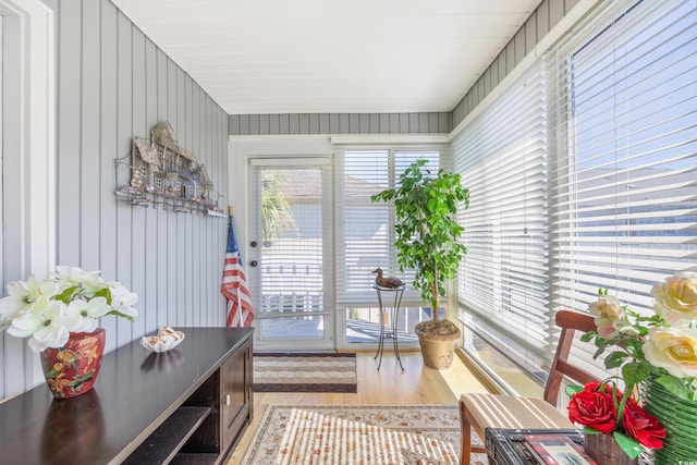 820 9th Ave S, North Myrtle Beach, SC 29582 - sunroom with wood finished floors and plenty of natural light