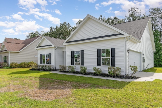 1500 Sunmeadow Dr, Conway, SC 29526 - view of front facade featuring driveway, a garage, roof with shingles, and a front lawn