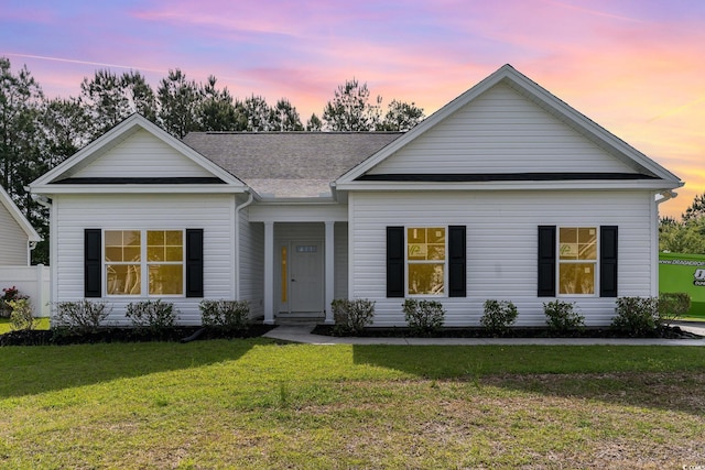 1500 Sunmeadow Dr, Conway, SC 29526 - view of front of home featuring a front lawn and roof with shingles