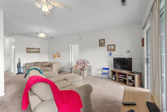1058 Sea Mountain Hwy Unit 5-301, North Myrtle Beach, SC 29582 - carpeted living area with a ceiling fan
