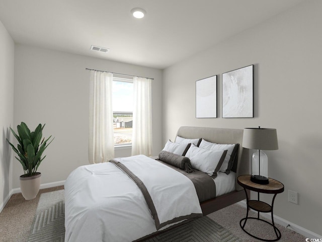 336 Bayou Loop Lot 71, Surfside Beach, SC 29575 - bedroom featuring baseboards, carpet flooring, and visible vents