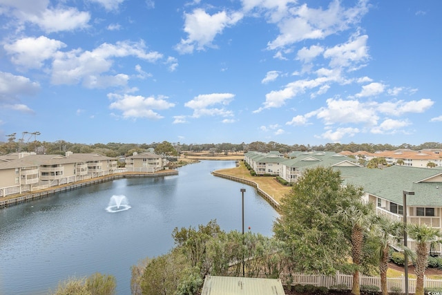 water view with a residential view