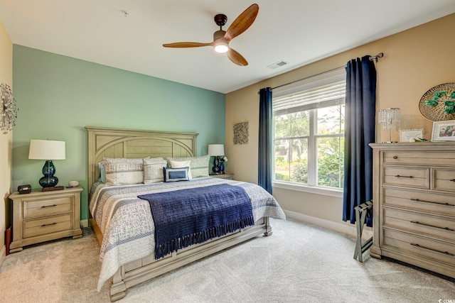 128 Puffin Dr Unit 1-E, Pawleys Island, SC 29585 - bedroom with carpet and ceiling fan