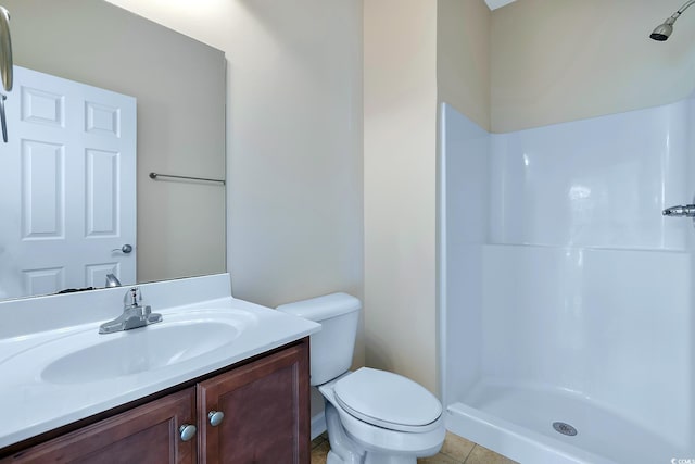 148 Scotch Broom Dr Unit 201, Little River, SC 29566 - bathroom with toilet, vanity, a shower, and tile patterned floors