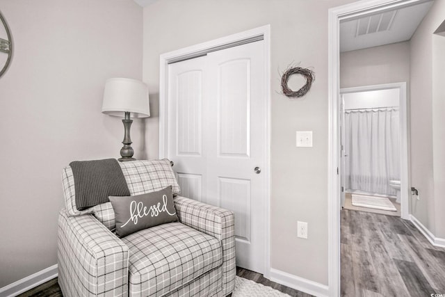 830 San Marco Ct Unit 2603-B, Myrtle Beach, SC 29579 - living area featuring baseboards and wood finished floors