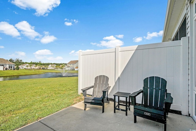 830 San Marco Ct Unit 2603-B, Myrtle Beach, SC 29579 - view of patio featuring a residential view and a water view