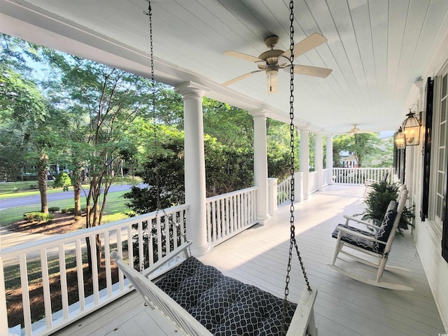 486 Lantana Cir, Georgetown, SC 29440 - porch with ceiling fan