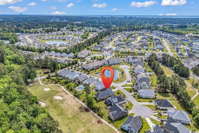 120 Whitemarsh Ct, Murrells Inlet, SC 29576 - birds eye view of property featuring a water view, a residential view, and view of golf course