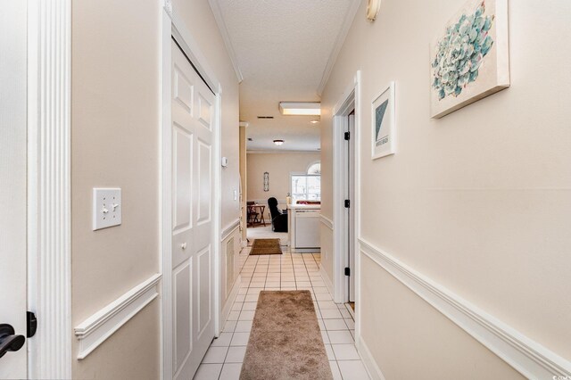 4709 Wild Iris Dr Unit 101, Myrtle Beach, SC 29577 - corridor with light tile patterned flooring and a textured ceiling