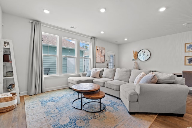 2620 Blue Crane Cir Unit 103, Myrtle Beach, SC 29577 - living area with wood finished floors, recessed lighting, and baseboards