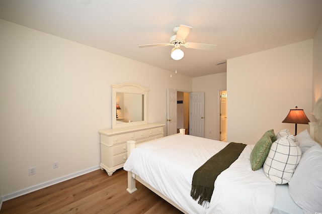 4660 Lightkeepers Way Unit 37B, Little River, SC 29566 - bedroom with wood finished floors, baseboards, and a ceiling fan