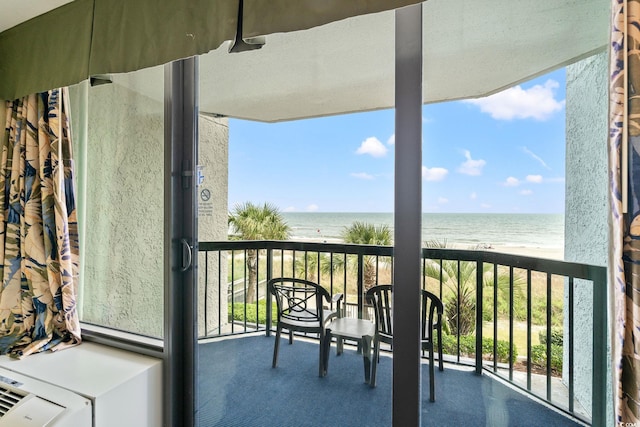 2401 S Ocean Blvd S Unit 267, Myrtle Beach, SC 29577 - balcony featuring view of water and beach
