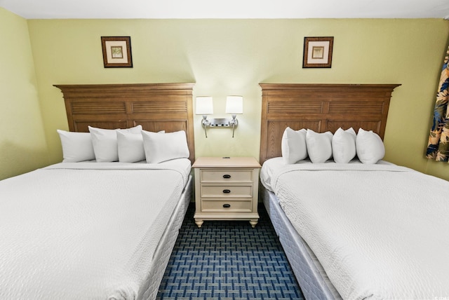 2401 S Ocean Blvd S Unit 267, Myrtle Beach, SC 29577 - bedroom with dark carpet