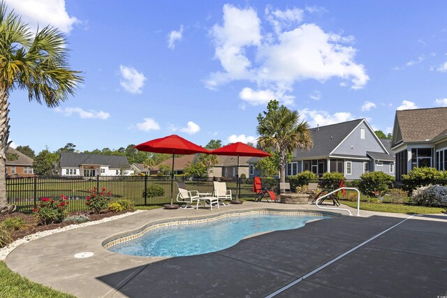 63 Grey Moss Rd, Murrells Inlet, SC 29576 - view of pool with a patio and a residential view