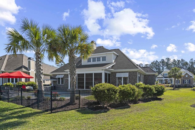 63 Grey Moss Rd, Murrells Inlet, SC 29576 - back of property featuring brick siding
