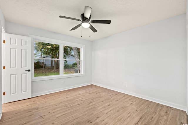 421 Villa Woods Dr, Myrtle Beach, SC 29579 - spare room with a ceiling fan, baseboards, and light wood finished floors