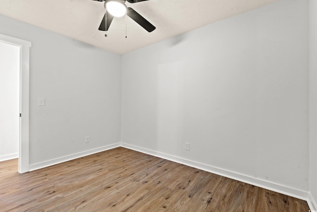 421 Villa Woods Dr, Myrtle Beach, SC 29579 - empty room with light wood-style floors, baseboards, and a ceiling fan