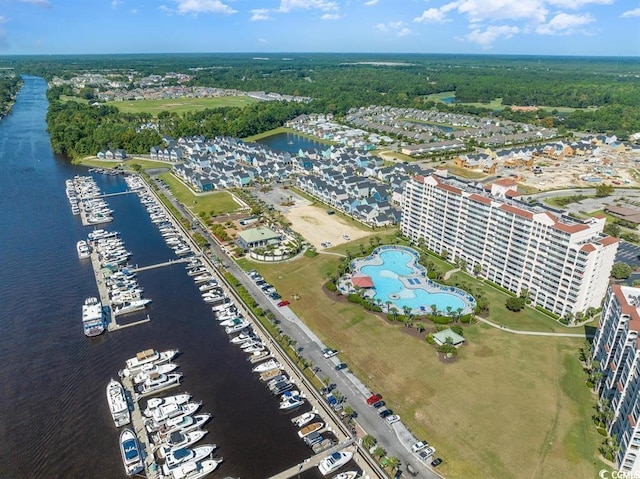 6253 Catalina Dr Unit 131, North Myrtle Beach, SC 29582 - birds eye view of property with a water view