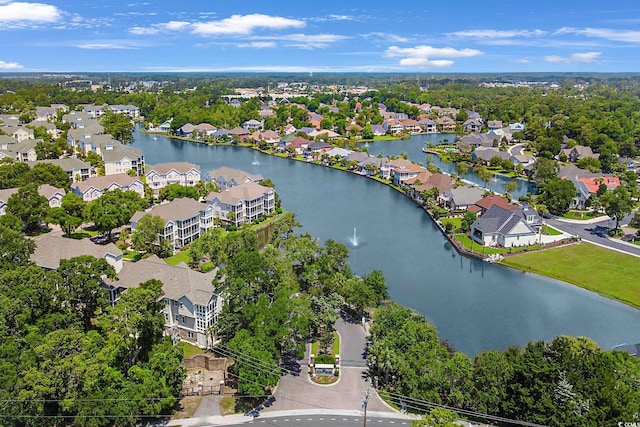 601 Hillside Dr N Unit 1405, North Myrtle Beach, SC 29582 - aerial view featuring a water view and a residential view