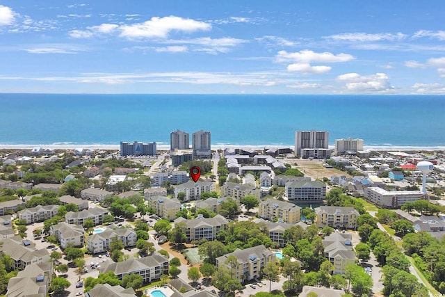 601 Hillside Dr N Unit 1405, North Myrtle Beach, SC 29582 - bird's eye view featuring a water view and a city view