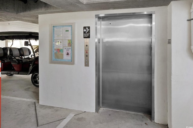 601 Hillside Dr N Unit 1405, North Myrtle Beach, SC 29582 - interior space with elevator and concrete floors