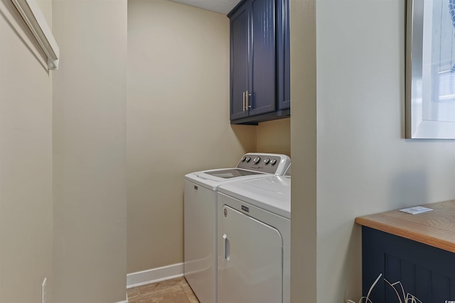 401 77th Ave N Unit 11, Myrtle Beach, SC 29572 - laundry room with cabinet space, washer and clothes dryer, and baseboards