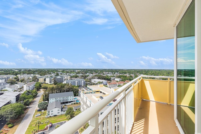 view of balcony