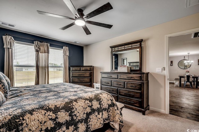 777 Woodland Farms Cir, Aynor, SC 29511 - bedroom featuring visible vents, light carpet, and baseboards