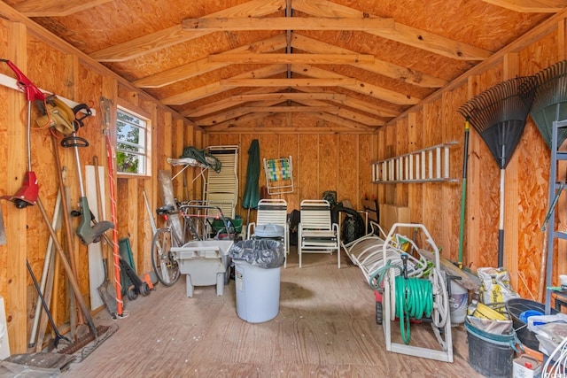 view of storage room