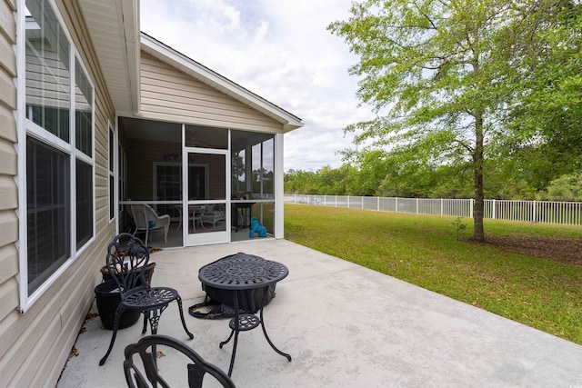 133 Alpharetta Ct, Conway, SC 29526 - view of patio with a sunroom