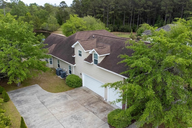 133 Alpharetta Ct, Conway, SC 29526 - aerial view of property and surrounding area with a heavily wooded area