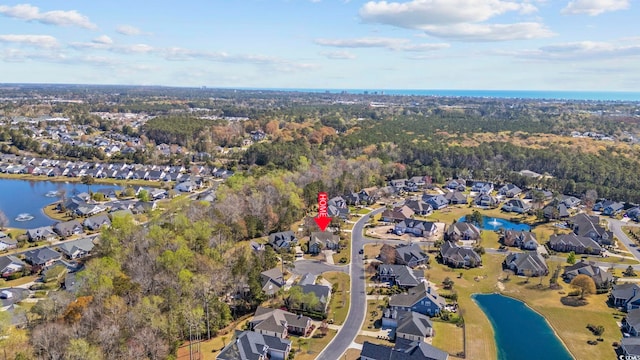 200 Stonefly Ct, Murrells Inlet, SC 29576 - aerial view with a residential view and a water view