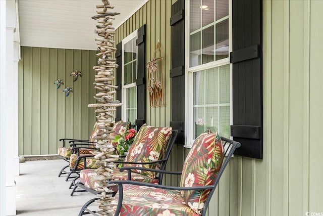 exterior space with a porch