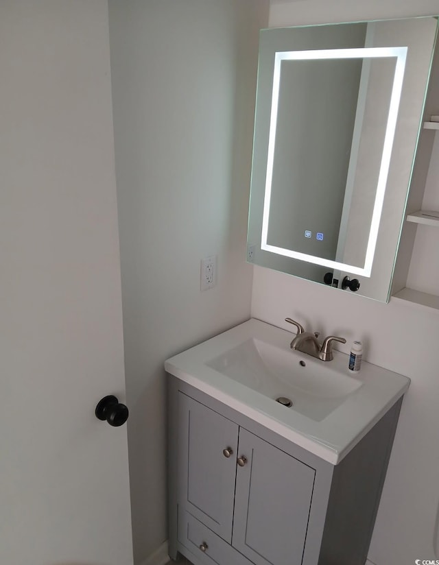 bathroom featuring vanity