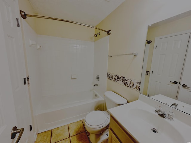 3762 Citation Way Unit 1022, Myrtle Beach, SC 29572 - bathroom with vanity, tile patterned floors, toilet, and shower / tub combination