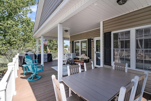 6001-1872 S Kings Hwy, Myrtle Beach, SC 29575 - deck with outdoor dining area