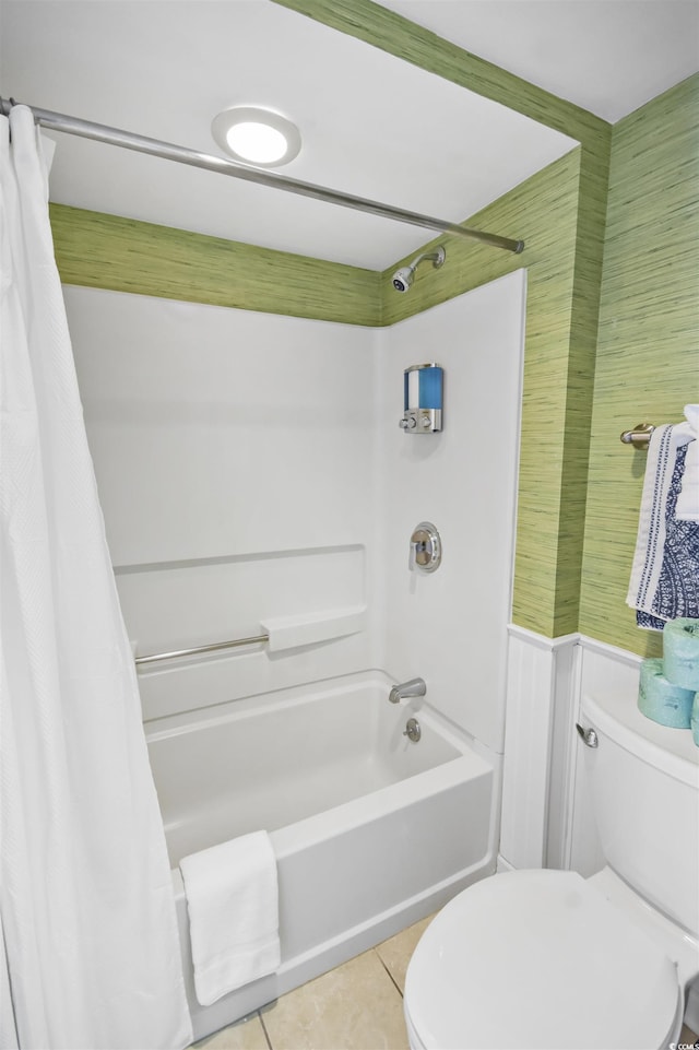 9820 Queensway Blvd Unit 704, Myrtle Beach, SC 29572 - full bath with shower / bath combination with curtain and tile patterned flooring