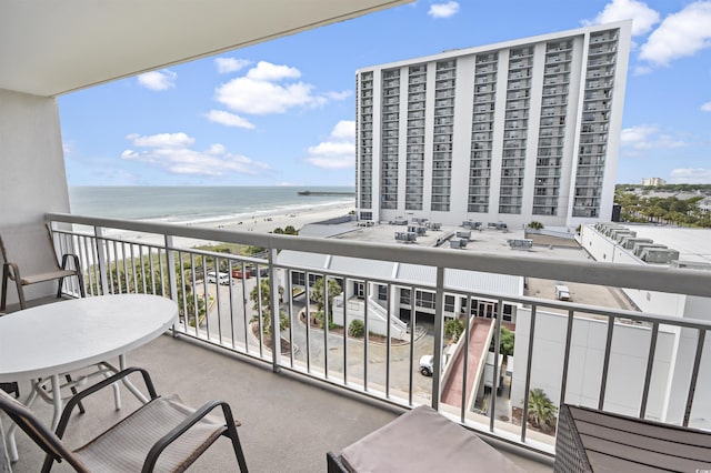 9820 Queensway Blvd Unit 704, Myrtle Beach, SC 29572 - balcony with view of water and beach