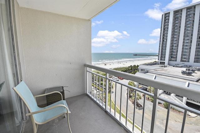9820 Queensway Blvd Unit 704, Myrtle Beach, SC 29572 - balcony featuring view of water and beach