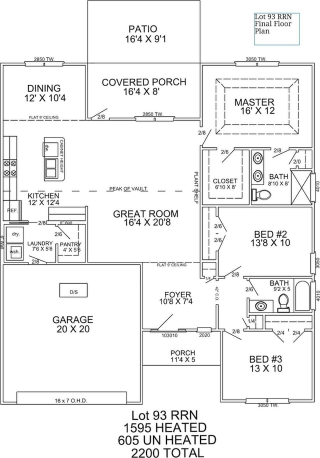 3331 Little Bay Dr, Conway, SC 29526 - view of property floor plan