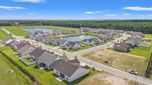 3324 Little Bay Dr, Conway, SC 29526 - aerial perspective of suburban area featuring a large body of water and a heavily wooded area