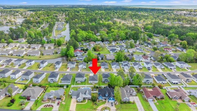 155 Marsh Deer Pl, Surfside Beach, SC 29575 - drone / aerial view with a residential view
