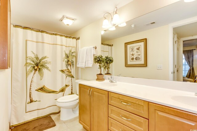 502 48th Ave S Unit 402, North Myrtle Beach, SC 29582 - full bath with a sink, tile patterned flooring, toilet, and double vanity