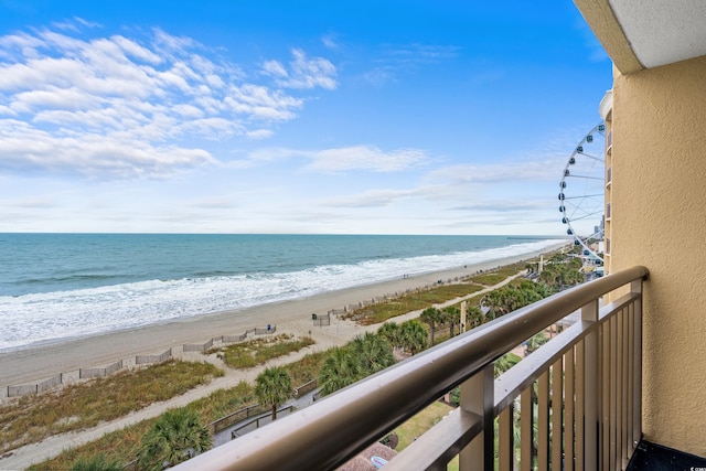 1200 N Ocean Blvd Unit 710, Myrtle Beach, SC 29577 - water view featuring a beach view