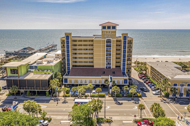 1200 N Ocean Blvd Unit 710, Myrtle Beach, SC 29577 - bird's eye view with a water view